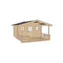 Vorschaubild Weka 45 mm Weekendhaus 138 B mit Vordach+Terrasse