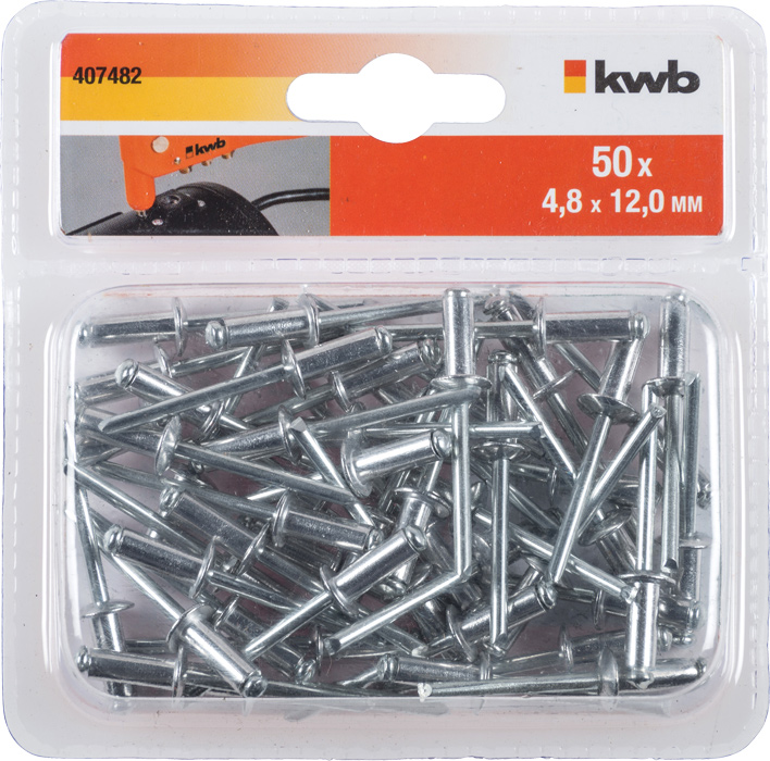 kwb 50 Blindnieten 4,8 x 12 mm 407482