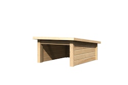 Karibu Woodfeeling Rasenmähroboterhaus 2 - 19 mm-naturbelassen