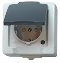 Vorschaubild Kopp Schutzkontakt-Steckdose NAUTIC grau