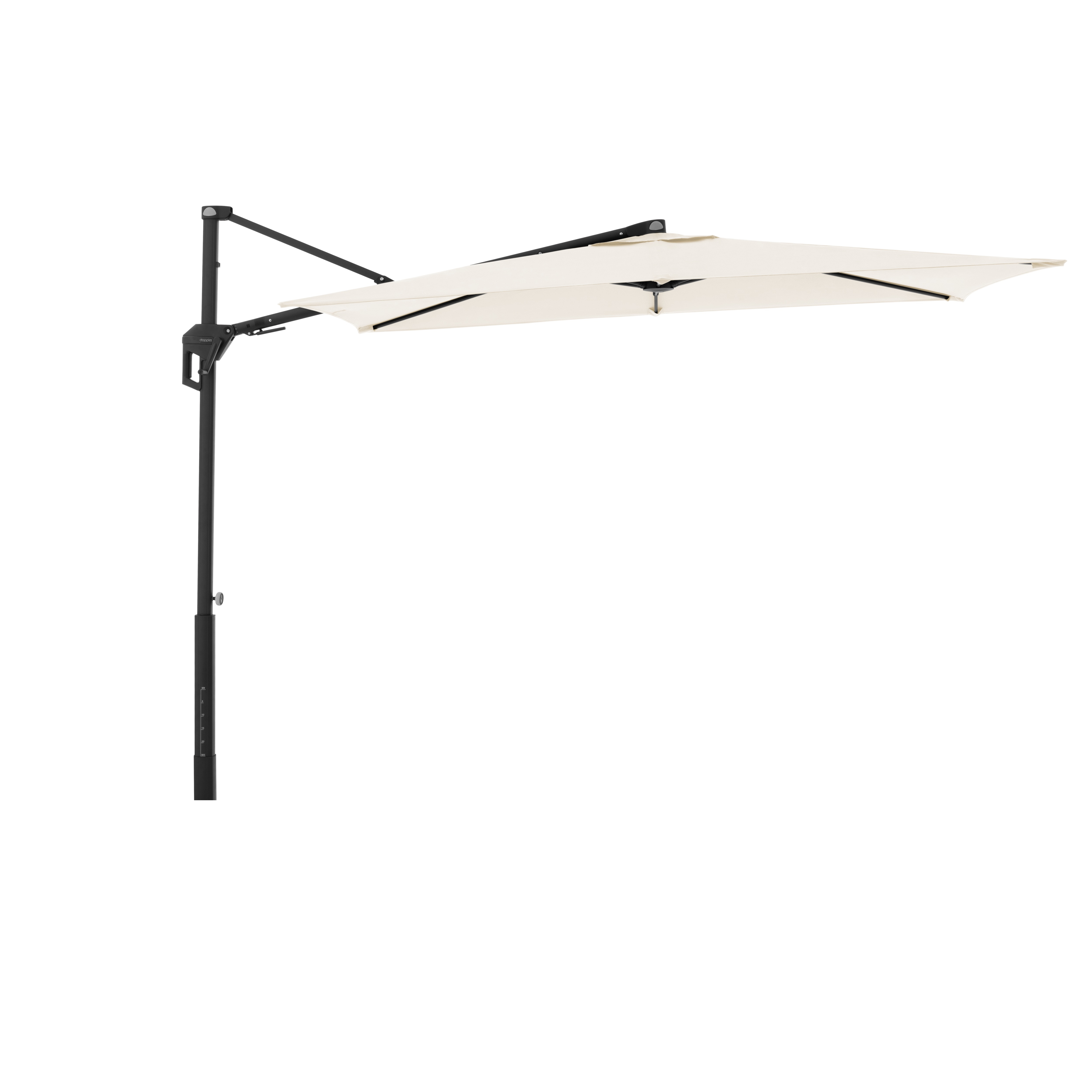 doppler Pendelschirm ACTIVE 240 x 135 Green Edition, Aluminium Anthrazit / 100 % Polyester 180 g/m² Natur