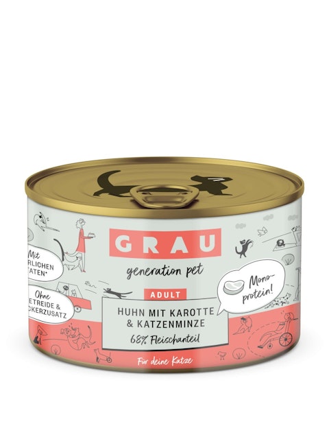 grau Katze 200 Gramm KatzennassfutterVorschaubild