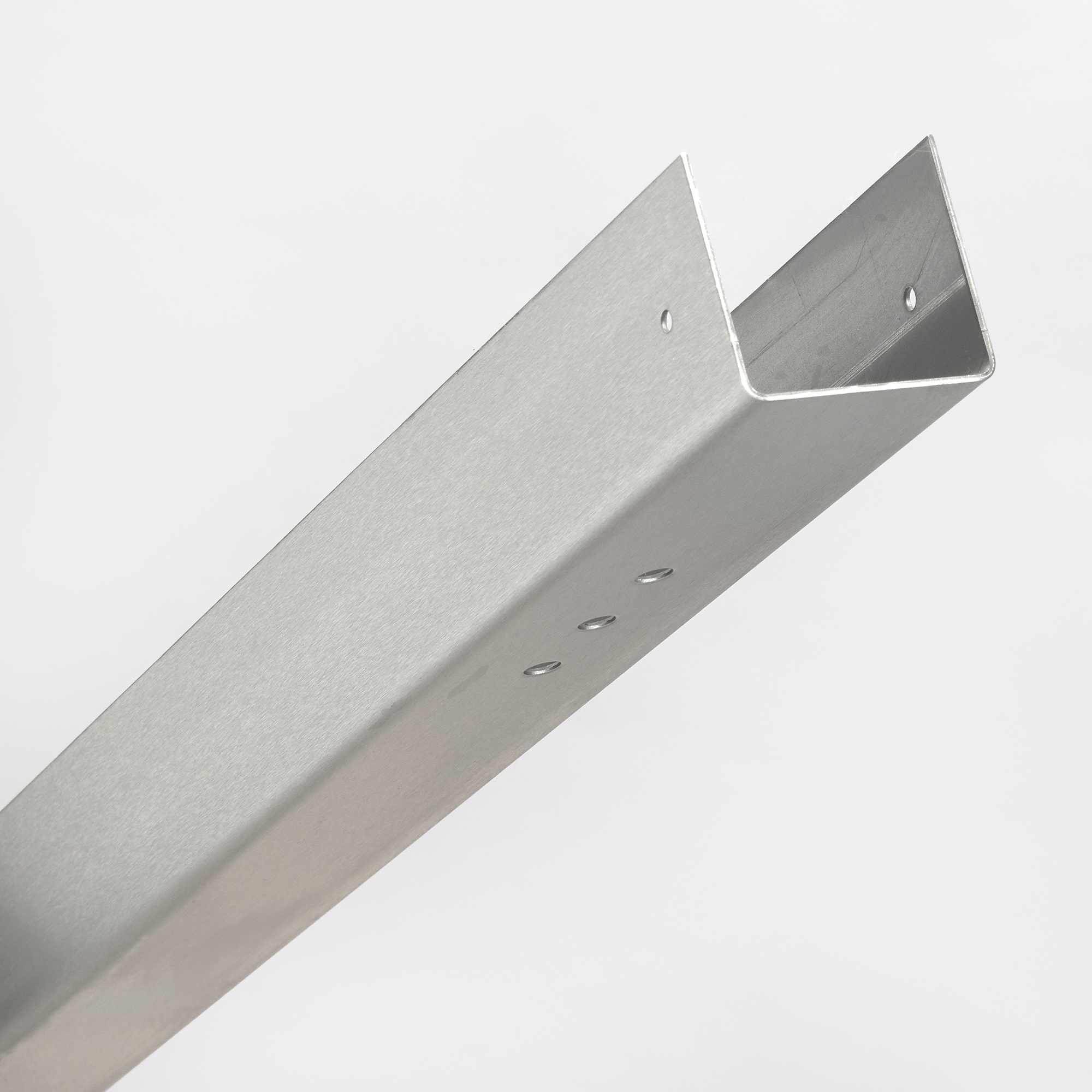 BambusBASIS Seitliches Rahmenprofil  242 cm, V2A, inkl. Lochung