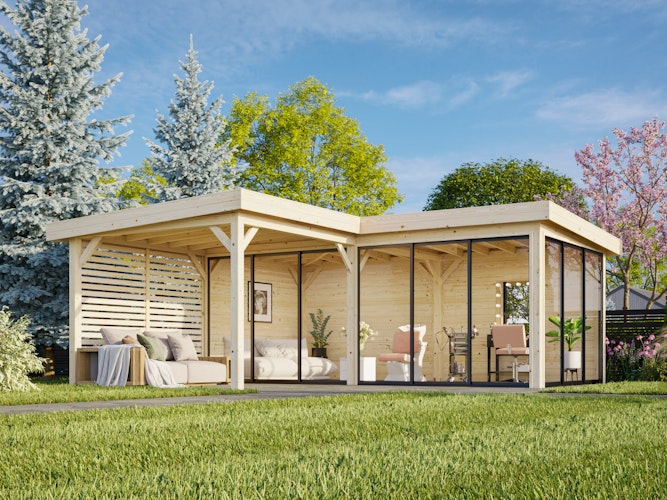 Palmako Carport/Pavillon Connect Lenna 24,9 m² Set 414 Slide