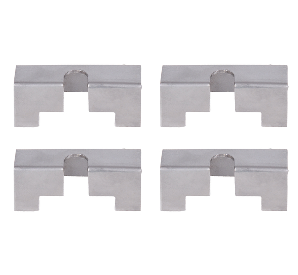 Alberts® Stabilisator für Dekorelemente, Edelstahl, LxBxH: 50x20x17mm, 4 Stück 665241