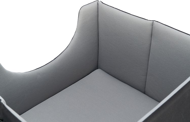 TRIXIE Autositz, 45 × 28 × 40 cm, schwarz/grau