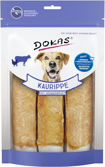 DOKAS Kaurippe 210 Gramm HundesnacksVorschaubild