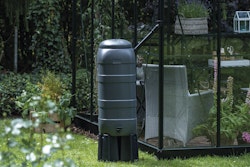 Halls Regentonne 100L inkl. Ständer 35 x 35 x 135 cm