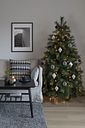 Vorschaubild Konstsmide Weihnachtsbeleuchtung  LED Baummantel bernstein H180cm Ring Ø8cm