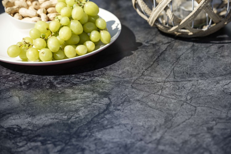 STERN Tisch Classic 200 x 100 x 74,5 cm, Edelstahl / Silverstar 2.0 Dark Marble