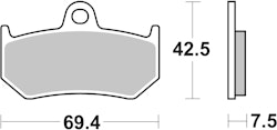 SBS Bremsbelag 763RQ Road Racing Carbon Tech