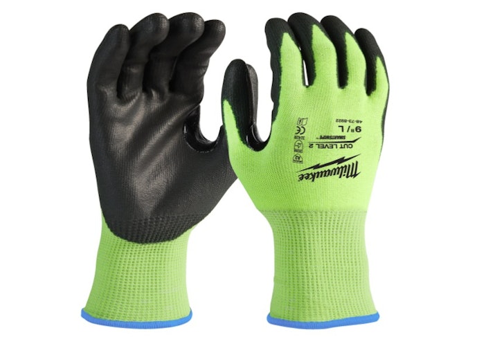 Milwaukee Hi-Vis Schnittschutzhandschuhe Klasse 2/B L/9 4932479923