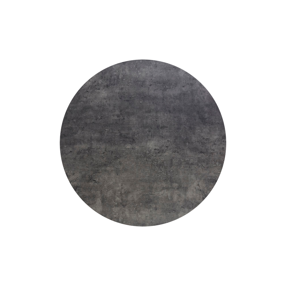 Diamond Garden Tischplatte SAN MARINO Ø 120 cm, HPL, Beton Dunkel