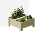 Vorschaubild Ante Pflanzgefäß B95 x T92 x H45 cm