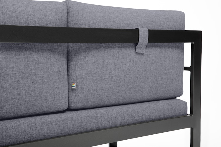 Kettler Casual Dining Eckset OCEAN, Aluminium Anthrazit / 100 % Polyester Grau