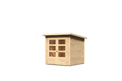 Karibu Gartenhaus Stockach 2 - 19 mm-186 x 186 cm-naturbelassen