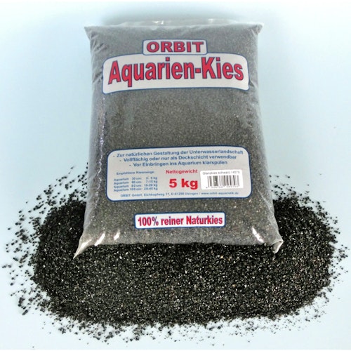 ORBIT Glanzkies 5 Kilogramm schwarz