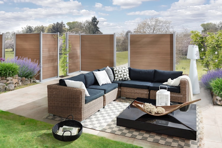 TraumGarten System WPC Classic Zaun-Set