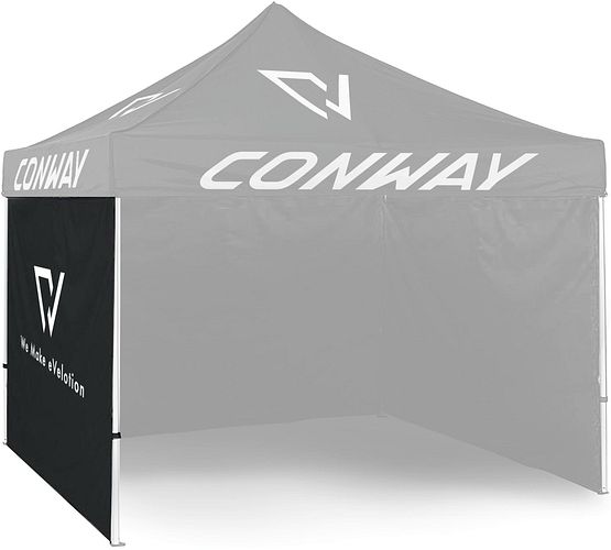 Conway Zelt-Seitenwand 300 x 210 cm schwarz