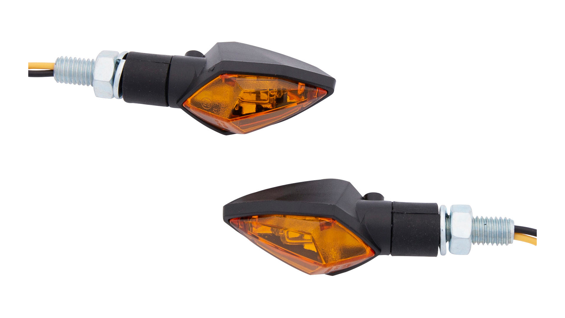 Spec X Blinker Raute Schwarz 15 mm Lang Paar