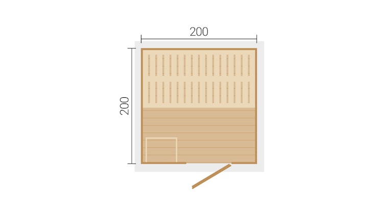 Weka Saunahaus Kaapi 3 - 40 mm