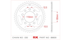 RK 6600 Kettenrad für Honda FT 500
