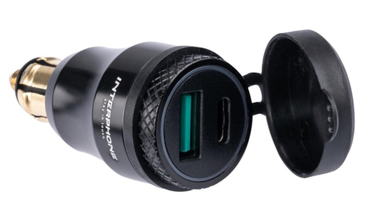 INTERPHONE USB-A+C Adapter DIN 12V