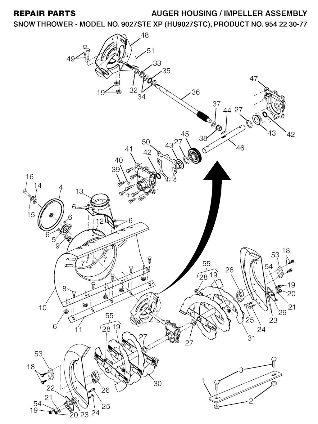 Explosionszeichnung Ersatzteile