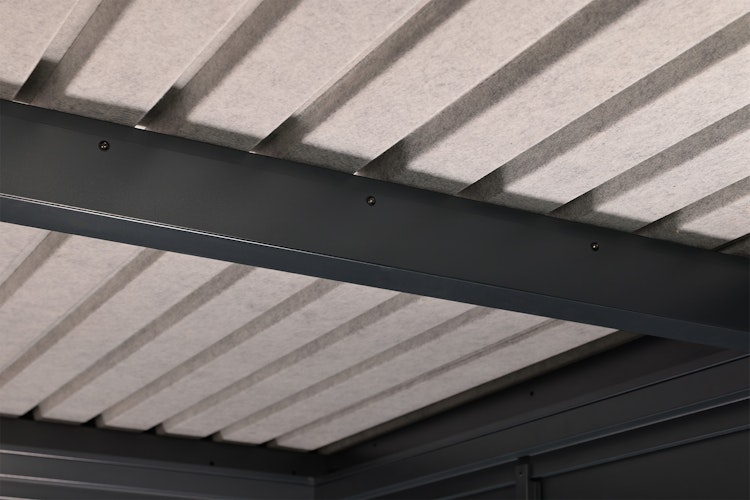 Wolff Finnhaus Premium Metall Gartenhaus Hakon 2424 Anthrazit