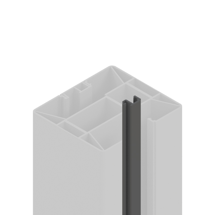 TraumGarten Ersatzteil: Pfosten System Adapterleiste anthrazit 1930 mm