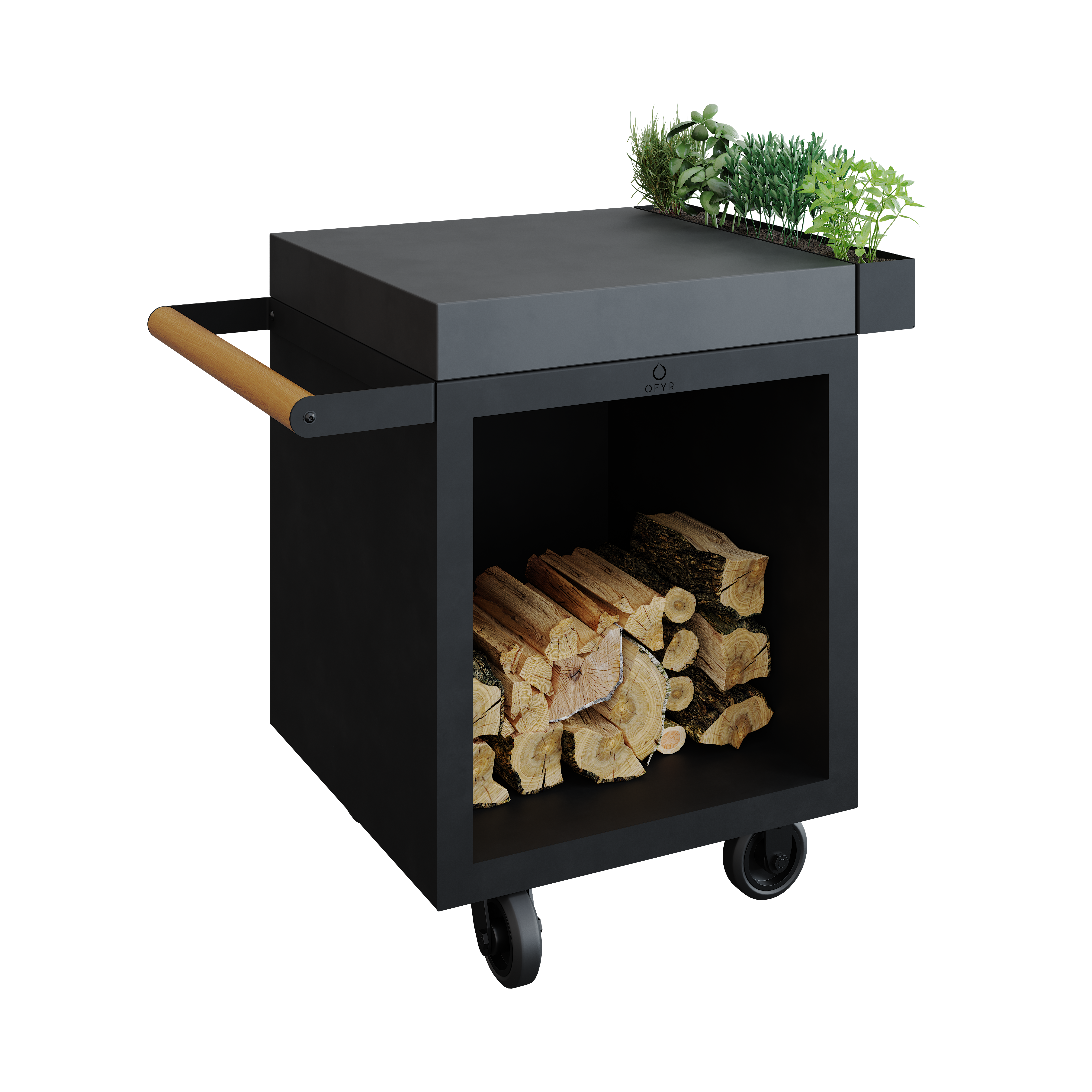 OFYR Mise en Place Table Black 65 PRO Keramik Dunkelgrau