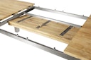 Vorschaubild Diamond Garden Ausziehtisch LEVANTO, Edelstahl gebürstet / Recycled Teak