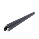 Vorschaubild NewTechWood Start- und Abschlussprofil Portland/Castello Diagonal Anthrazit   - Länge: 90 cm