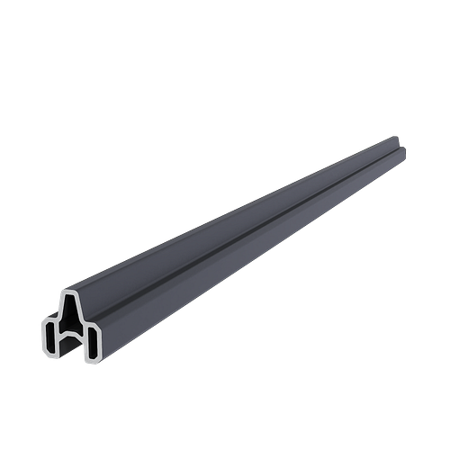 NewTechWood Start- und Abschlussprofil Portland/Castello Diagonal Anthrazit   - Länge: 90 cm