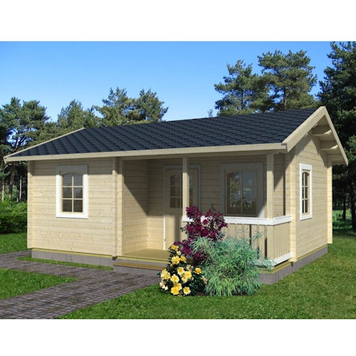 Palmako Ferienhaus Sandra 21,5 + 3,7 m² - 70 mm