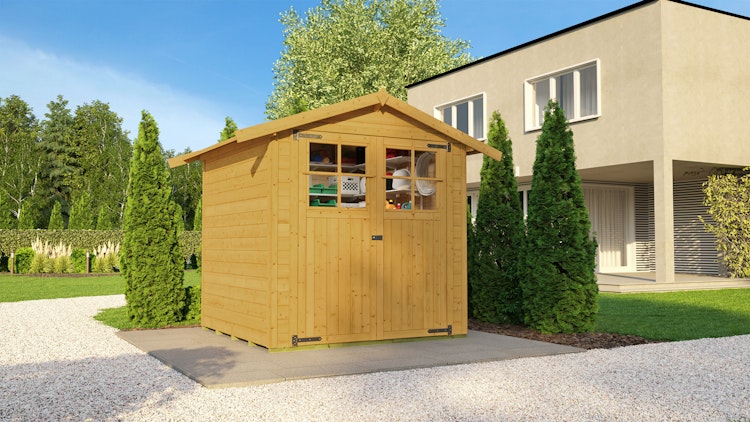 Weka 19 mm Gartenhaus 316 - Doppeltür