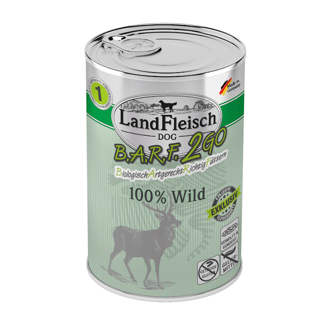 LandFleisch Hund B.A.R.F.2GO 100 %  400gVorschaubild