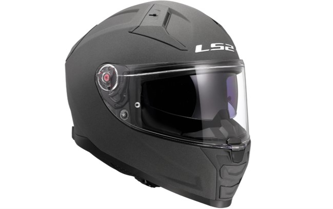 LS2 Integralhelm FF811 Vector II Carbon L Grau matt Solid