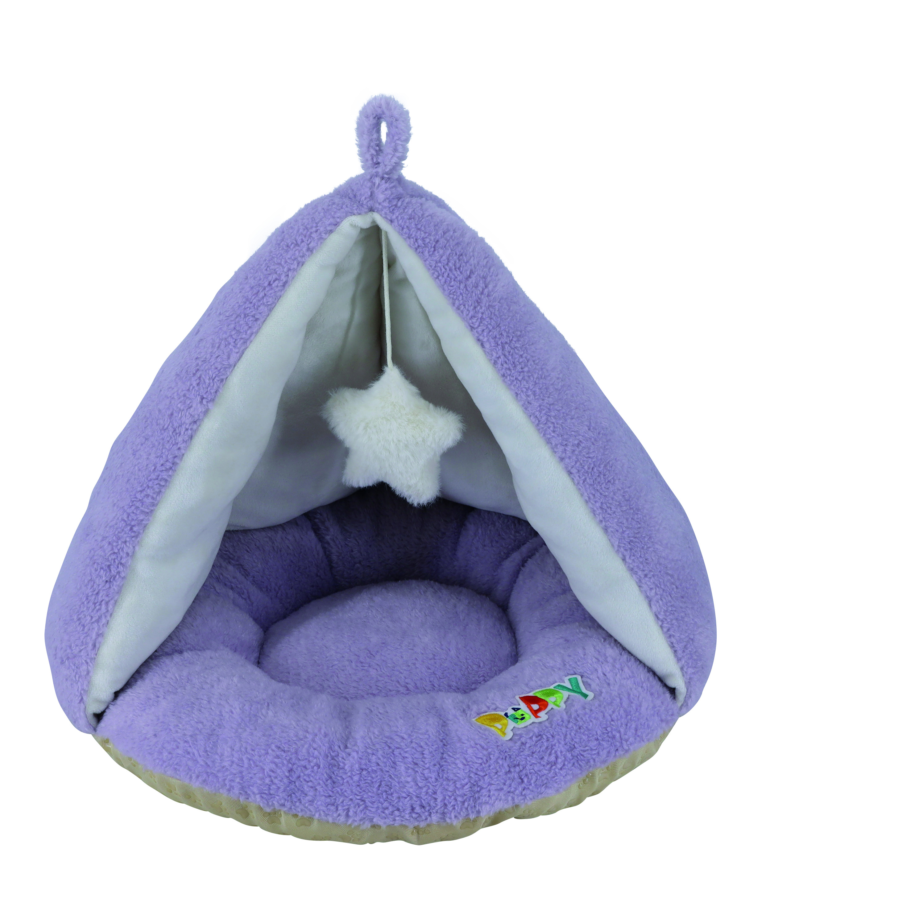 NOBBY Komfort Zelt oval "PUPPY" flieder D x h: Ø 50 x 37 cm