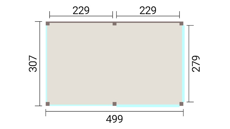 Weka Design Pavillon Lumley - 500 x 300 cm