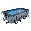 Vorschaubild Exit rechteckiger Rahmenpool mit Sandfilteranlage und Sonnendach 400 x 200 cm (Höhe 122cm)