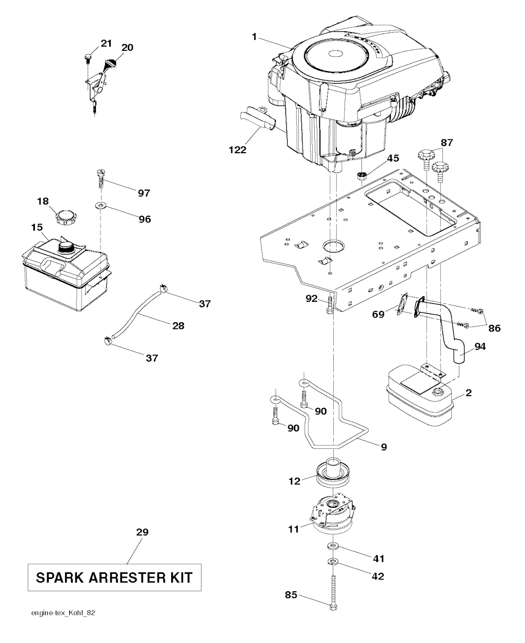 Explosionszeichnung Ersatzteile