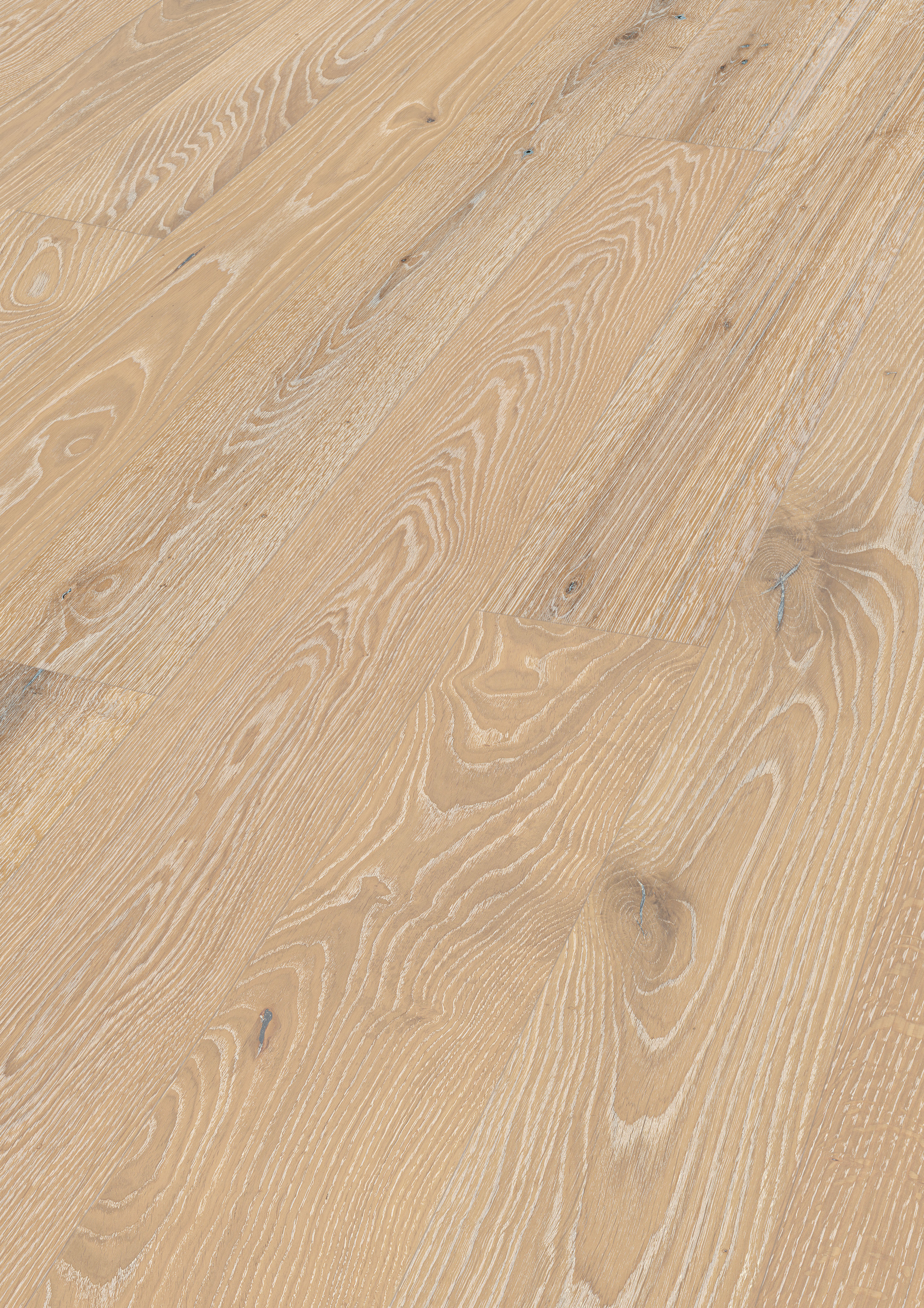 Handmuster Meister Holzboden Natureflex HD 100 2200 x 210 x 8 mm 20016 Eiche lebhaft leichtweiß gekälkt gebürstet ultramattlackiert