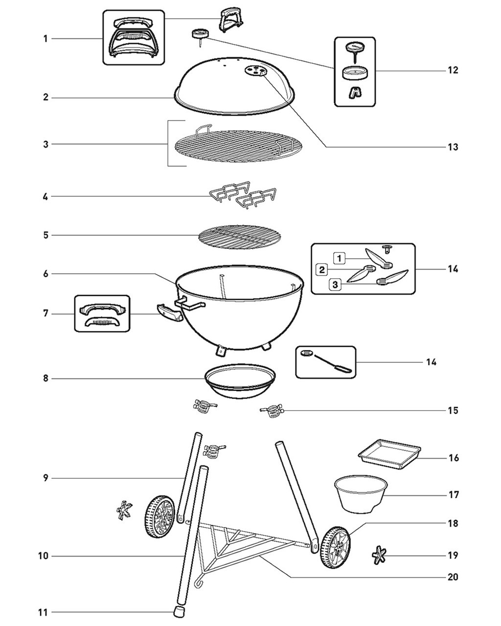Explosionszeichnung Ersatzteile