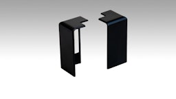 MEISTER Außenecke (selbstklebend) Schwarz 2039 - Passend zur Fußleiste Profil 15 MK | 15 F MK | 20 PK | 20 PK AquaZubehörbild