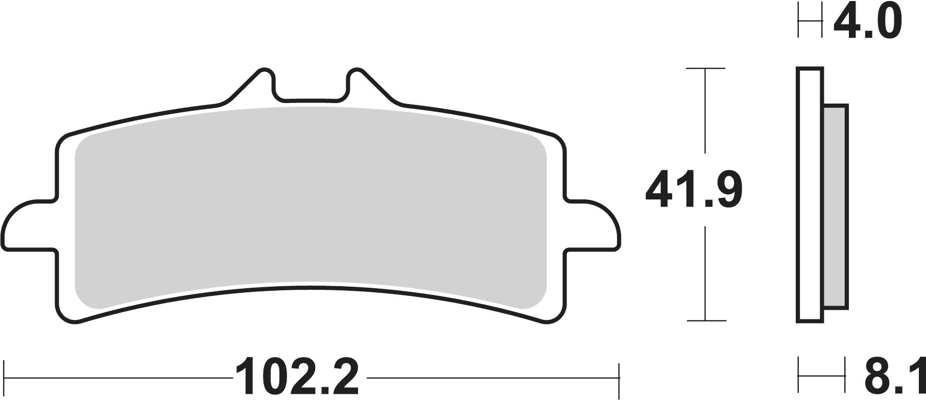 SBS Bremsbelag 901DC Road Racing Dual Carbon