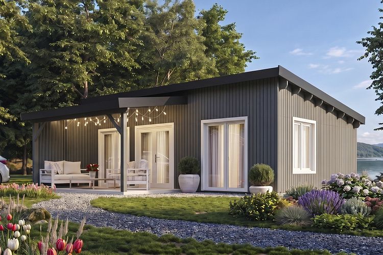 Wolff Finnhaus Gartenhaus Ferienhaus Verwall 41 - 68/88 mm