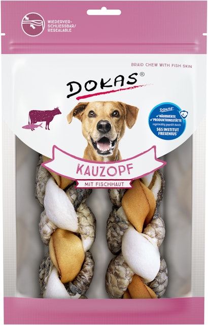 DOKAS Kauzopf mit Fischhaut HundesnacksVorschaubild