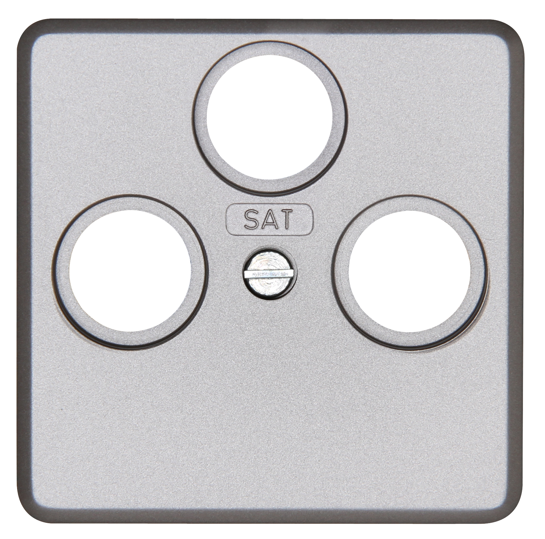 Kopp Antennenabdeckung TV/RF/SAT MILANO stahlfarben