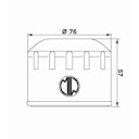 Vorschaubild MIW Ölfilter B9003 Filterpatrone 76 mm (OEM-Qualität)